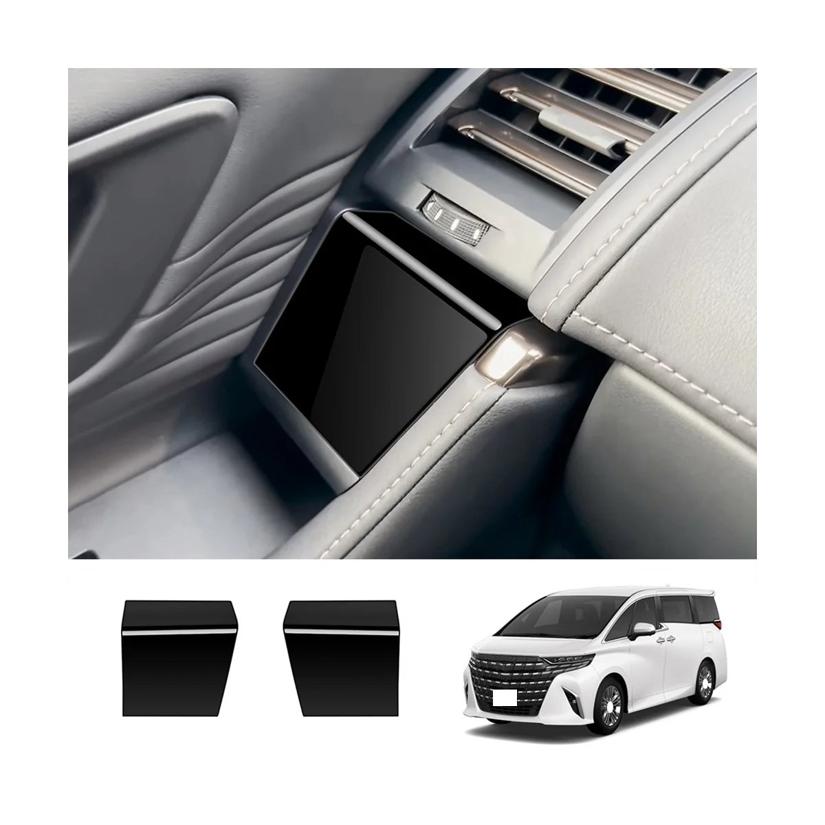 Автомобильный яркий черный Gl переключатель верхняя панель украшение для двери