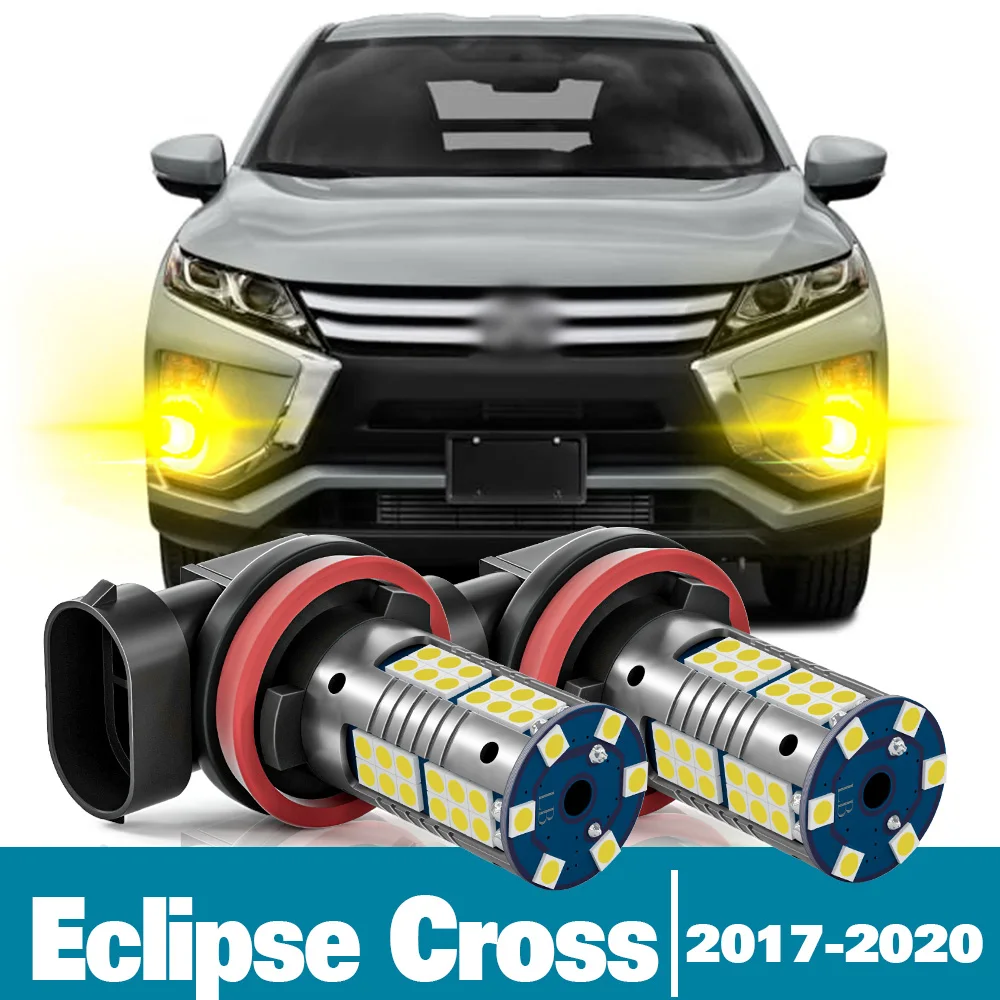2pcs LED Fog Light For Mitsubishi Eclipse Cross Accessories 2017 2018 2019 2020