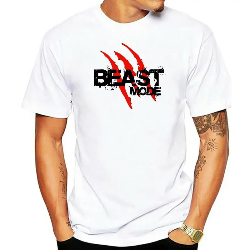 

Мужская футболка с логотипом Beast Mode Claw Lynch, черная, белая, Размеры S 2Xl