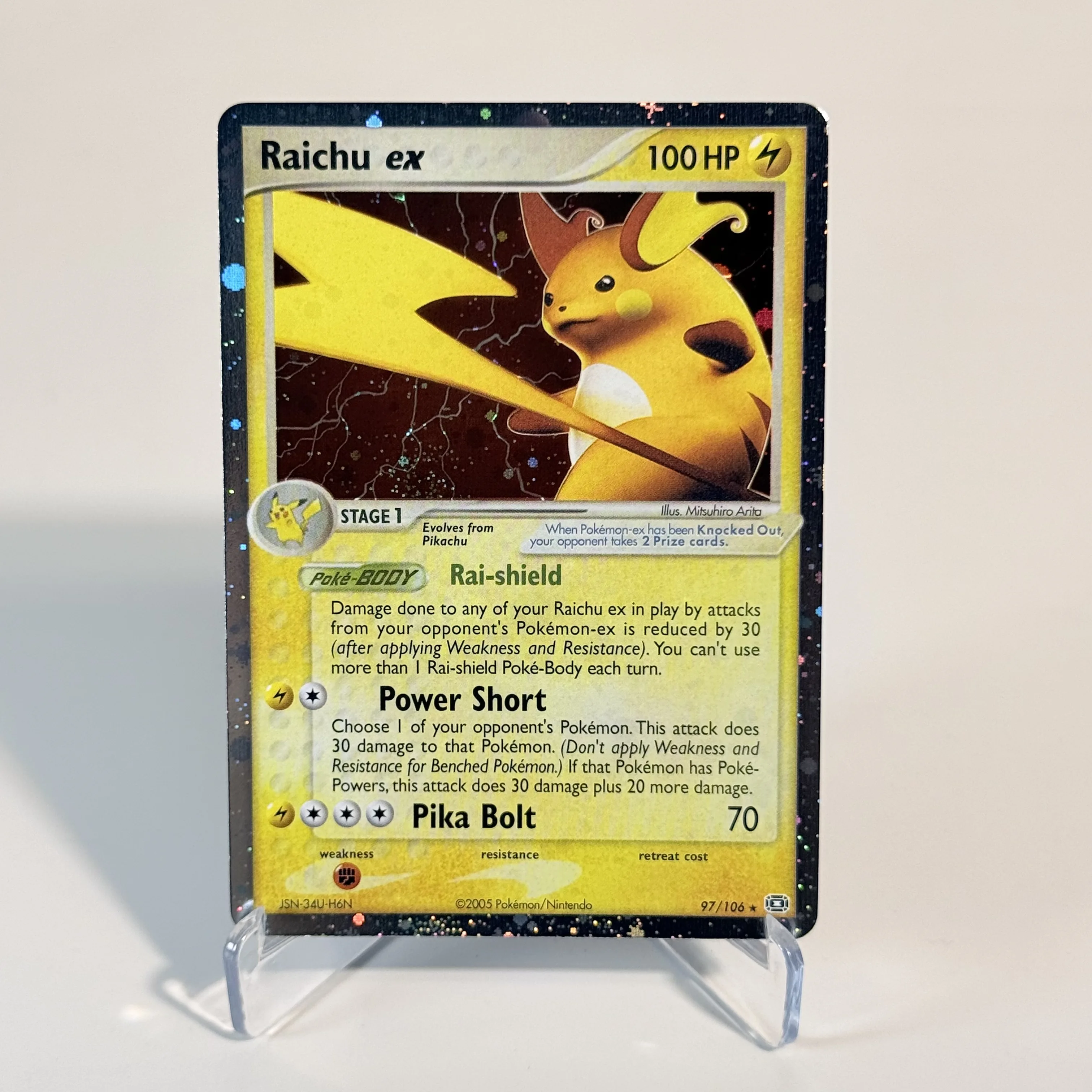Фото Карточки PTCG: Редкие голографические карты, Raichu, Vaporeon, Celebi, Jirachi EX, Blastoise, коллекционные игровые карты, фольгированные одиночные карты, карты Pokemon Proxy №5