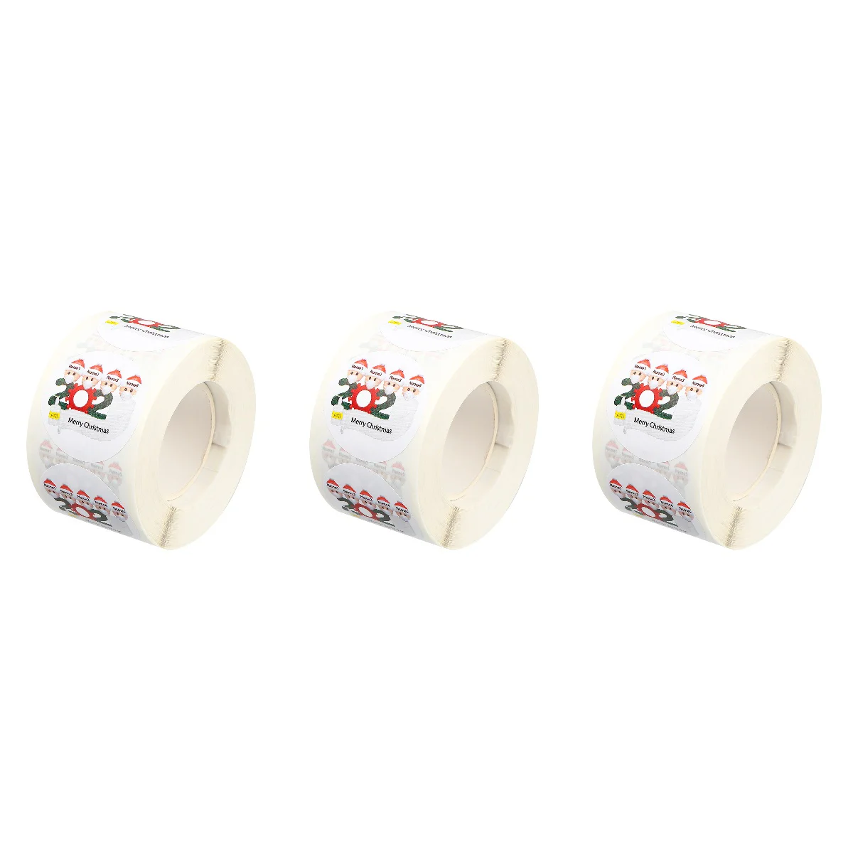

3 Rolls /500pcs Xmas Sealing Sticker Christmas Gift Case Stickers Xmas Decal