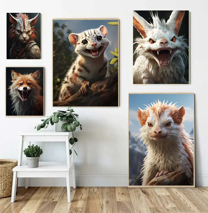 1 шт. художественная роспись лесные животные домашний декор интерьер гостиной