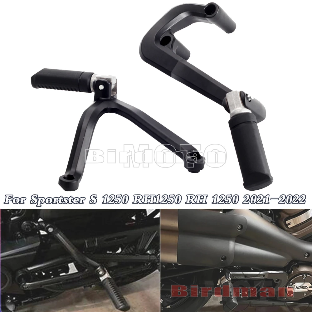 

For Harley Sportster S 1250 RH1250S 2021-2022 Motorcycle Rear Passenger Foot Pegs Bracket Foot Pedal Support Exhaust Heat Shield