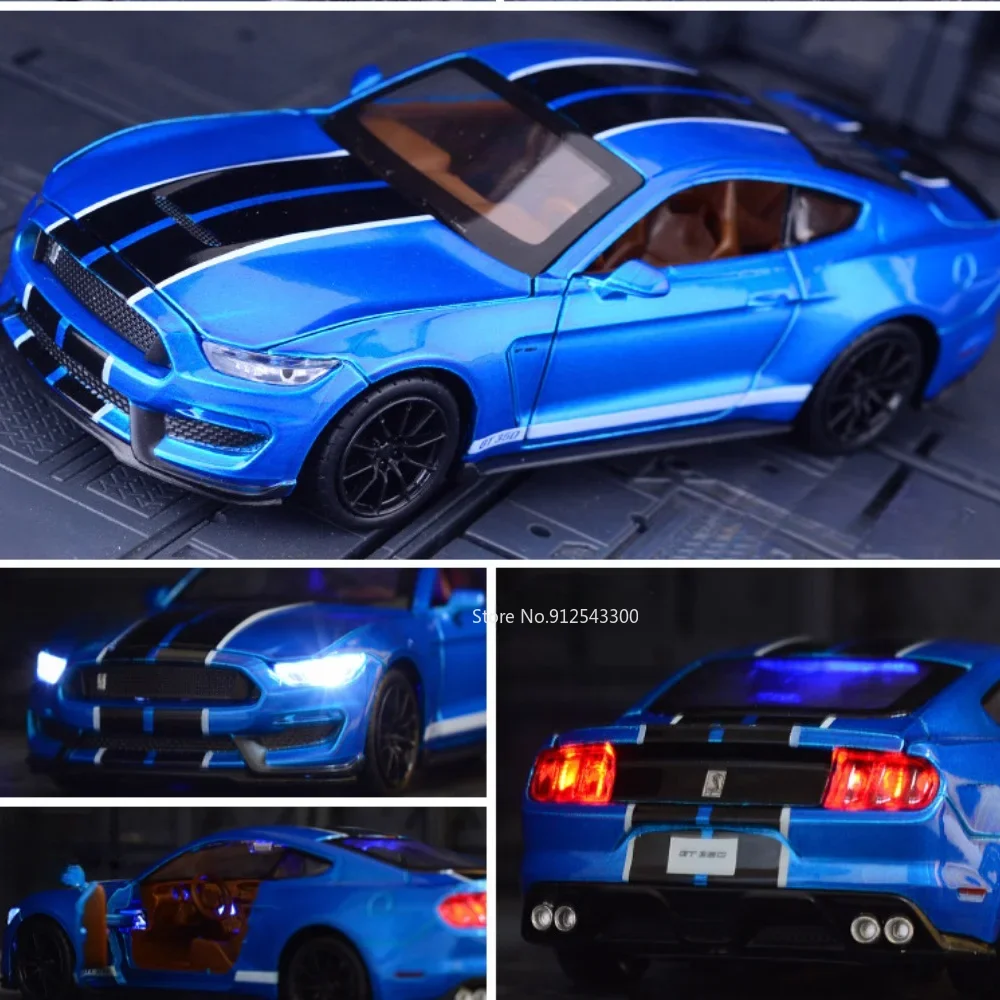 Модель автомобиля Ford Mustang Shelby GT350 модель игрушка с высокой симуляцией суперкар из