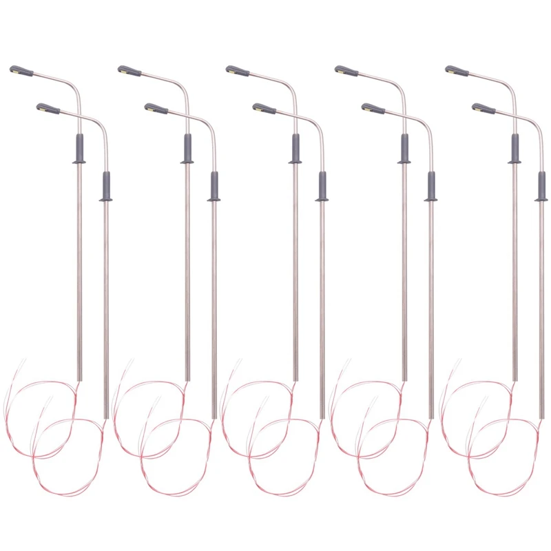 

80 Pcs Model LED Street Lamp Lighting Single Head Train Layout Landscape 1: 100