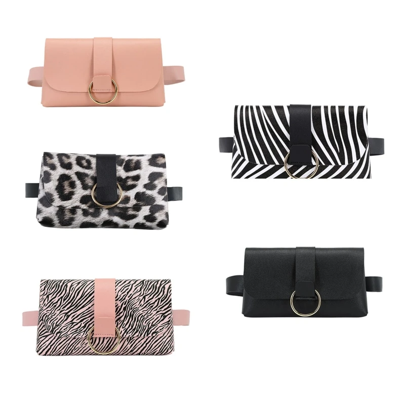 

Women Mini Envelope Waist Bag PU Leather Clutch Cell Phone Purse Chest Bags