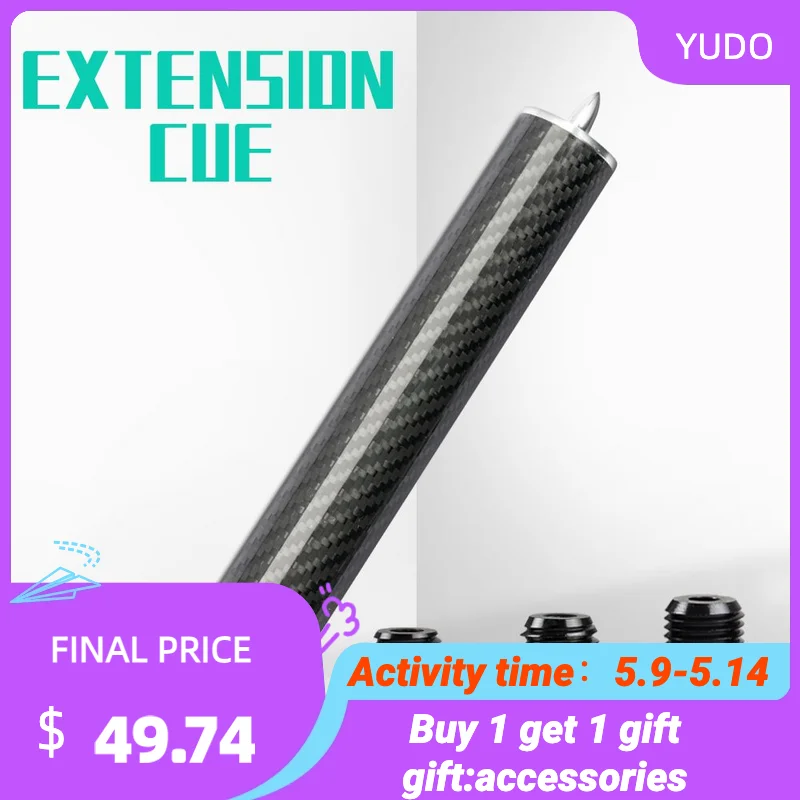 

Бильярдный Кий с бампером, бильярдный удлинитель из углеродного волокна, регулируемый кий, для MEZZ/HOW/FURY/PREDATOR/PERI