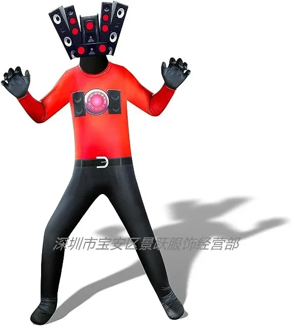 Фото Костюм на Хэллоуин для мальчиков Skibidi Туалет Косплей Боди TV Man Camera Man Game Skibidi Dop Yes Yes Карнавальные вечерние комбинезоны №2