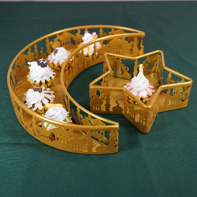 

Creative Table Decoration Eid Mubarak Gulbang Dessert Tray Islamic Muslim Ramadan Festival Party Kareem Eid Decor