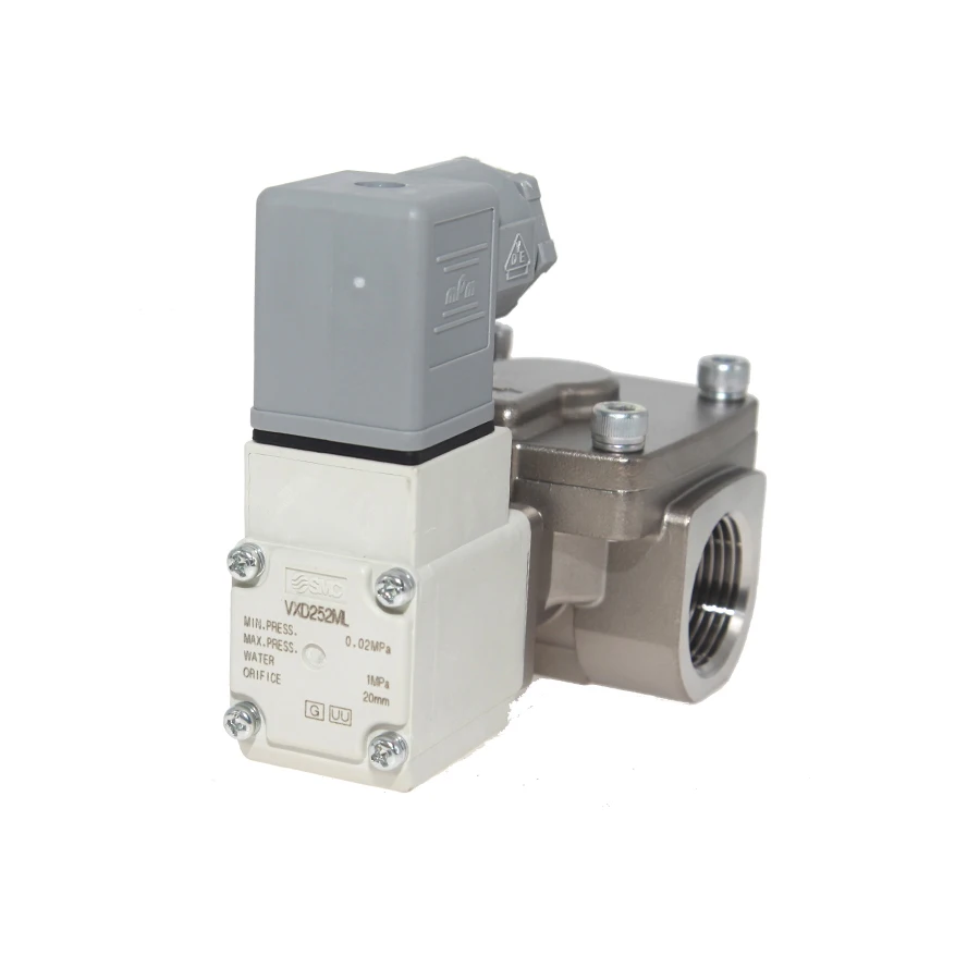 Аутентичный SMC DC24V VXZ260KA 1 МПа 25 мм отверстие G1 &quot2/2 Way латунный управляющий
