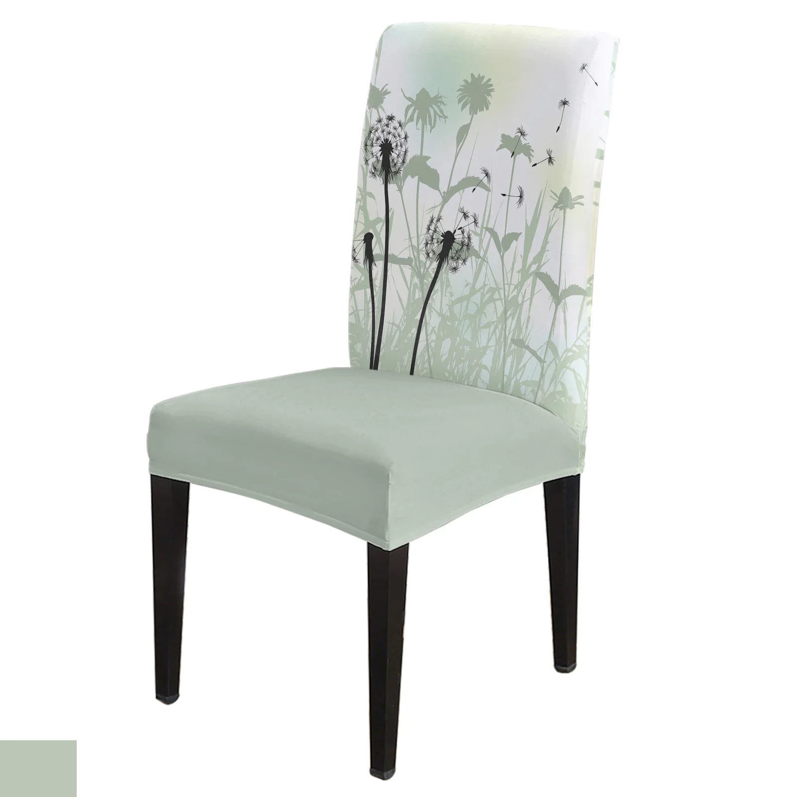 

Набор чехлов на стулья с изображением одуванчика цветов растений кухонный обеденный эластичный чехол из спандекса для банкета свадебной вечеринки