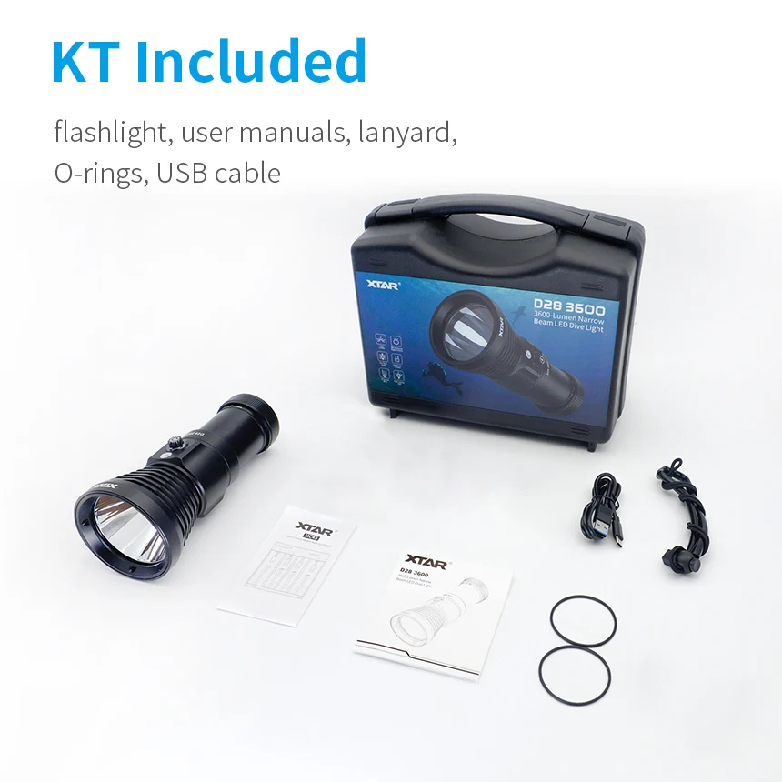 

XTAR D28 3600 фонарик для дайвинга