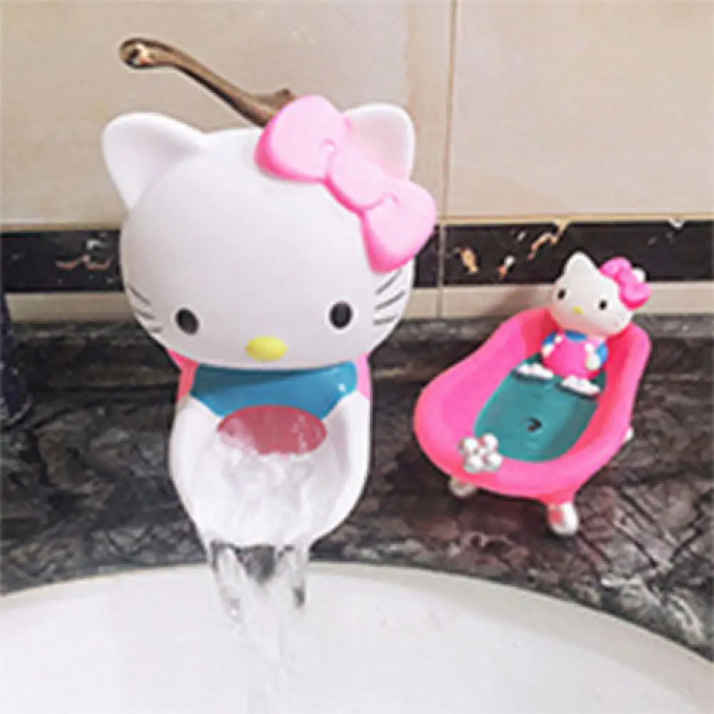 

Faucet Extender Kawaii Sanrio Hello Kitty Faucet decorate My Melody Anime Figure Lengthen Splash Proof Bathroom Cute creativity