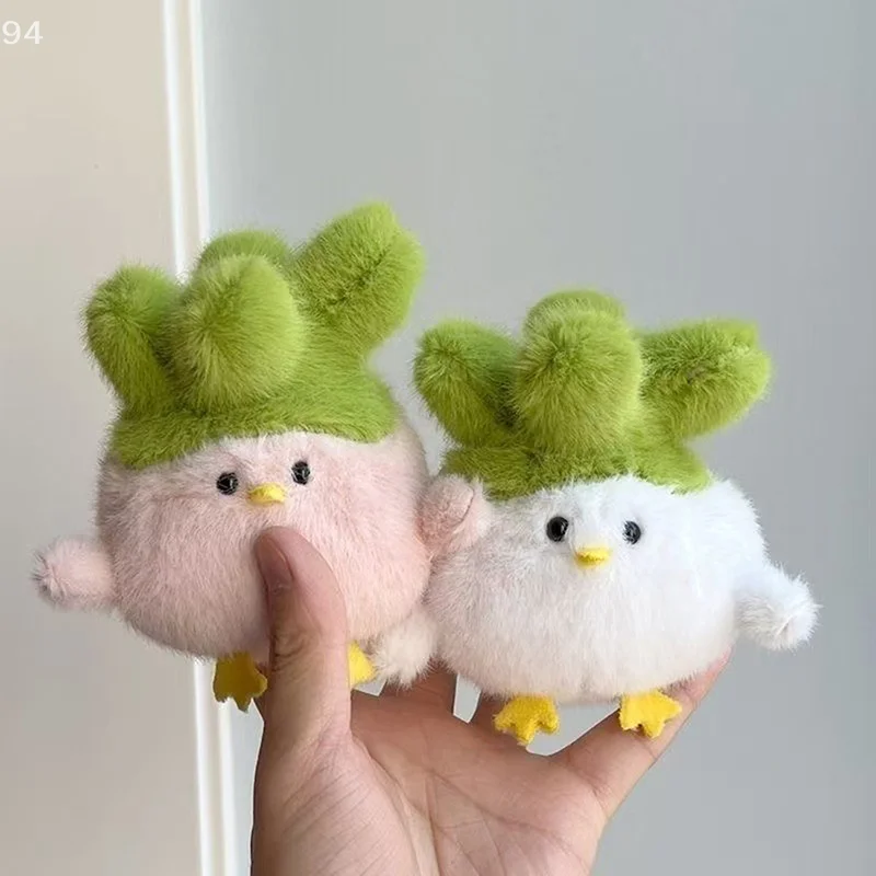 Плюшевый брелок с курицей и капустой