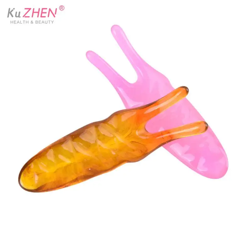 

1pc Worm Shape Resin Foot Massage For Trigger Point Therapy Pedicure Body Massager Tool Promote Blood Circulation Gua Sha Board
