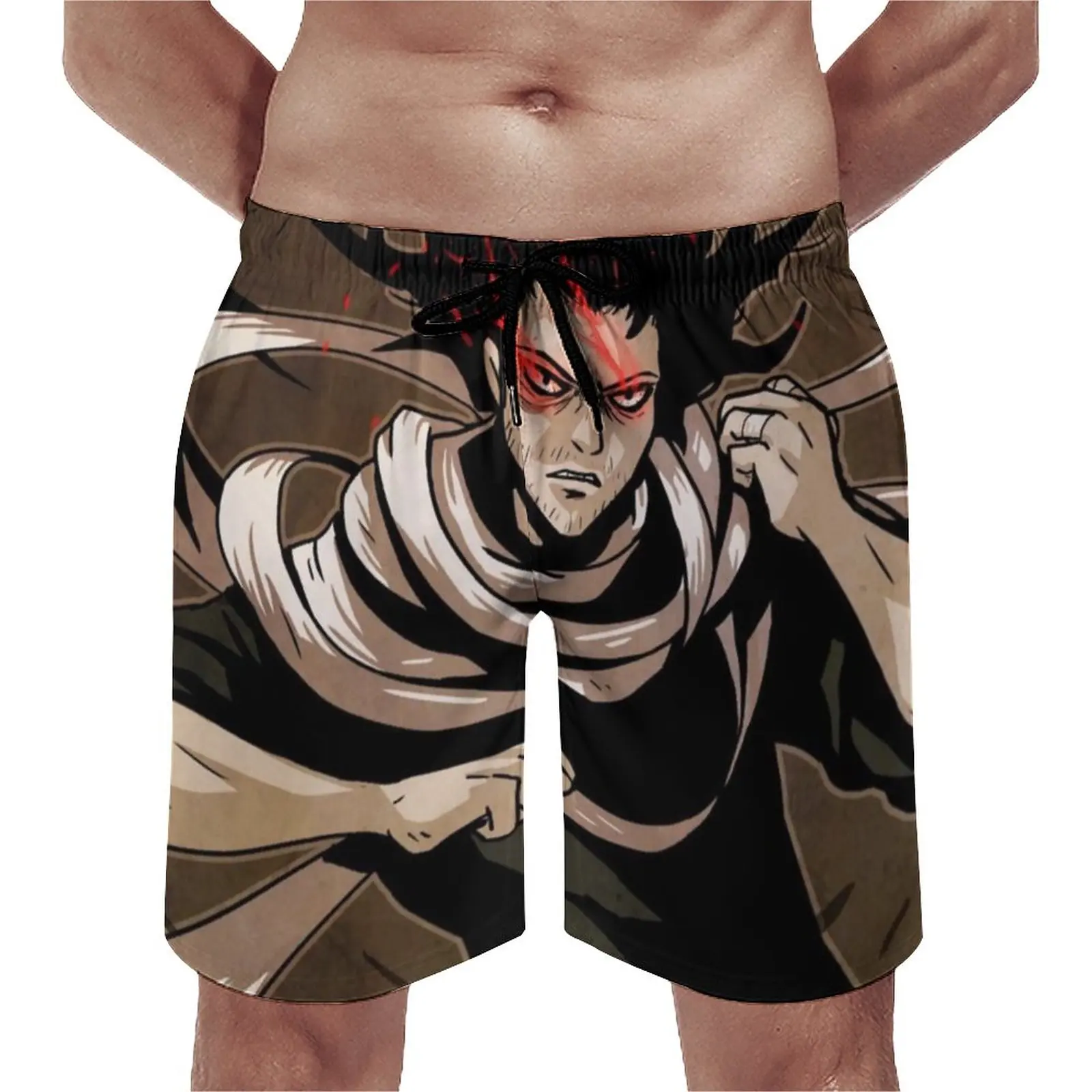 

Eraser Aizawa Board Shorts My Hero Academia Males Comfortable Board Short Pants Trenky Design Plus Size Swim Trunks