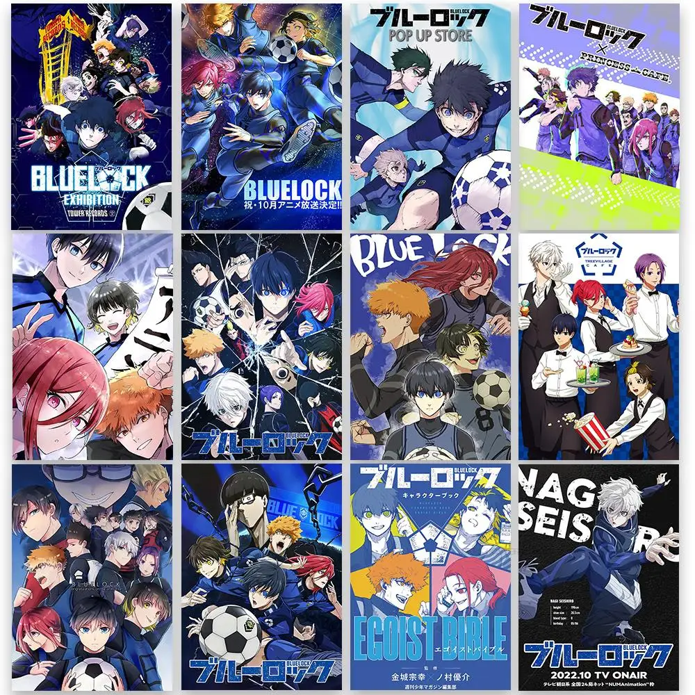 

Blue lock Poster Kraft Paper Poste Decoration Salon Harajuku Graffiti and Living Cafe Art Picture Living Room Bedroom Painting