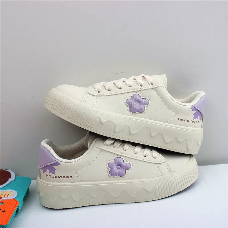 

Round Toe British Style Summer Shoes Ladies Elegant Casual Female Sneakers Dress Flats Women Modis All-Match Espadrilles Platfor