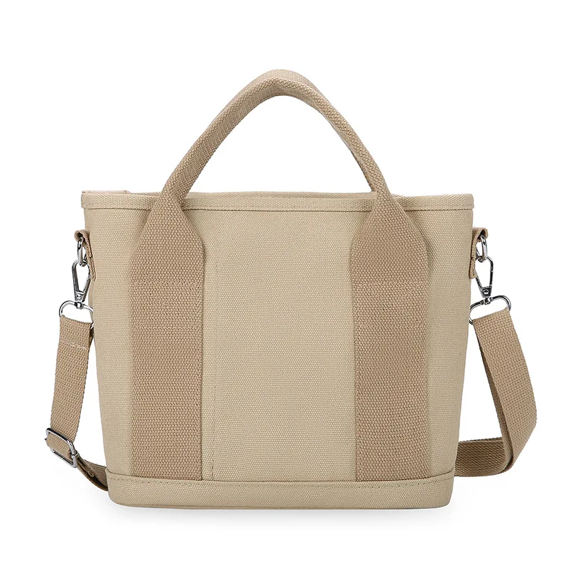 

2023 качественная модная многослойная Женская Холщовая Сумка-тоут с карманами для женщин, дизайнерская простая женская сумка, диагональные сумки