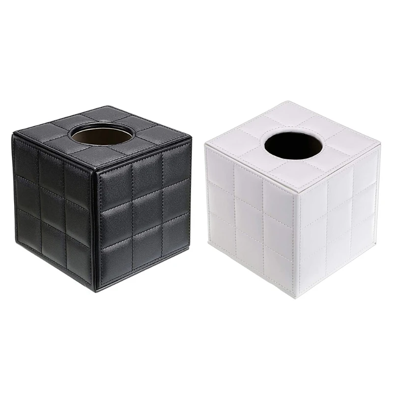 

Pu Leather Tissue Box Holder, Square Napkin Holder Pumping Paper for Case Dispenser, for FACIAL Tissue Holder With Magnetic For