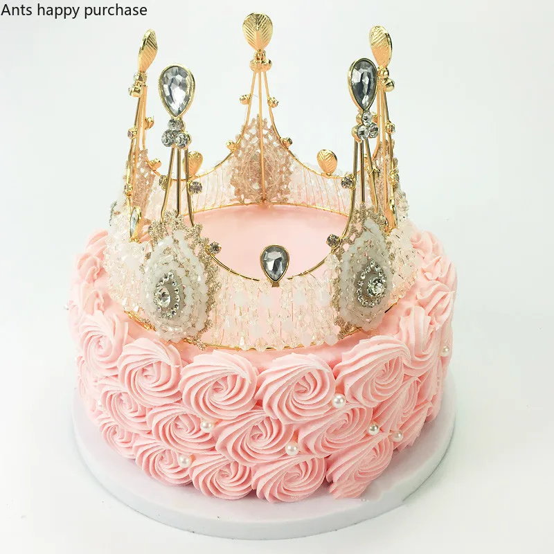 

Образец, пластиковый магазин, имитация розового торта, корона, украшение для торта, окна, характеристики, две модели, день рождения