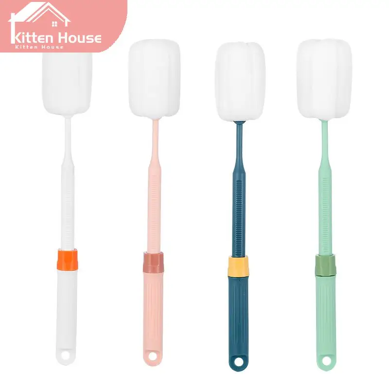 

Щетка для чашек с длинной ручкой, мягкая щетка, инструмент для очистки кухни, выдвижная щетка для бутылок, многофункциональная щетка для чаш...