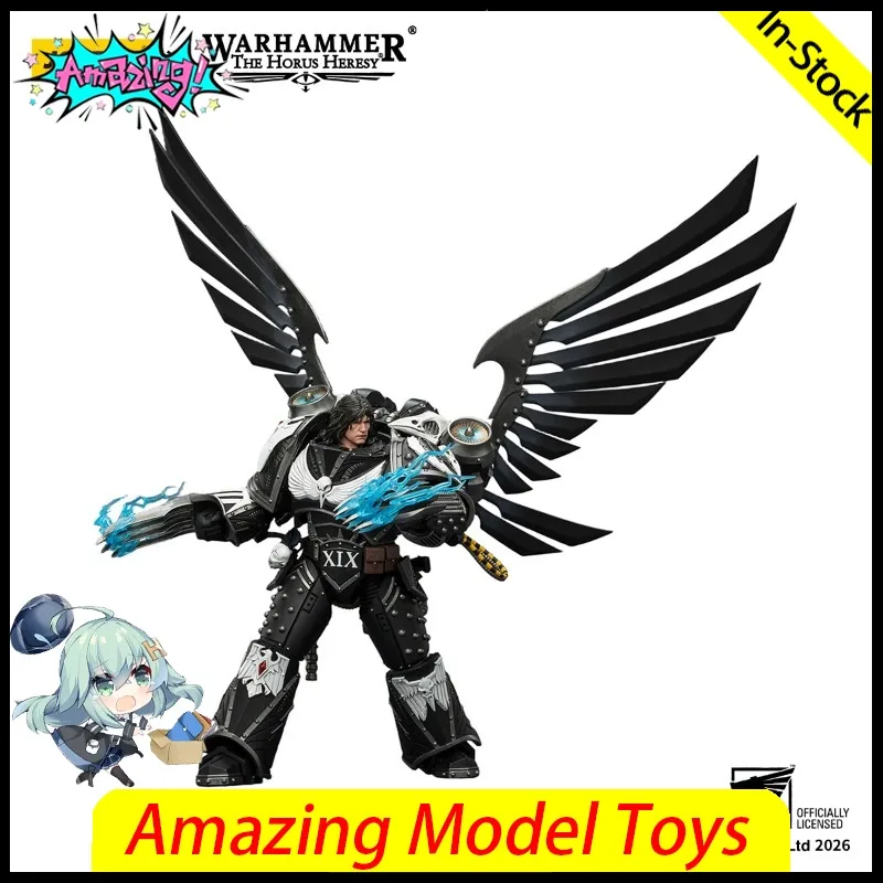Фото В наличии: Фигурки JOYTOY Warhammer 40K 1/18, Корвус Коракс, Праймарх XIX Легиона, модель для сборки, подарки №1