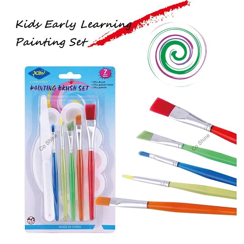 Детские кисти для рисования Игрушки раннего обучения 5 тонких кистей 1