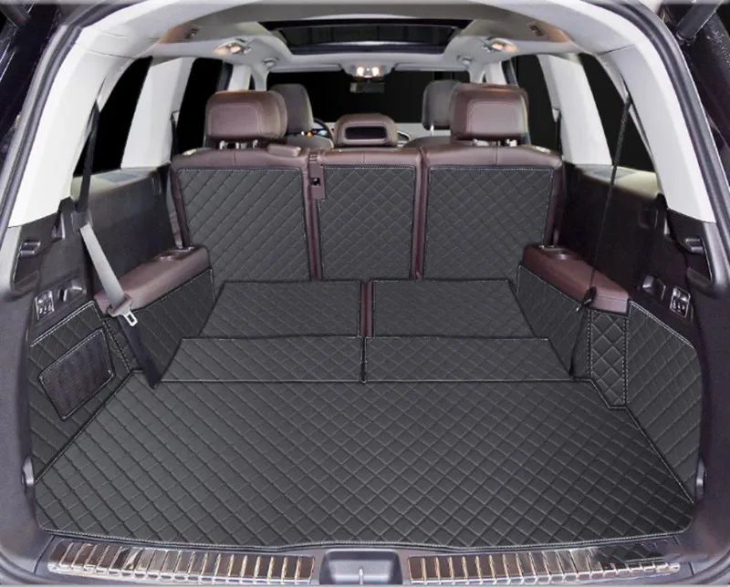 

Good quality! Special car trunk mats for Mercedes Benz GLS 400d 2022-2020 6 7 seats X167 cargo liner boot carpets for GLS400d