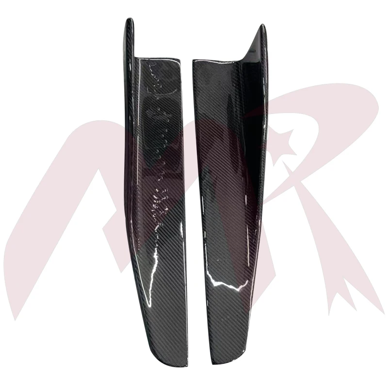 

2pcs 54cm Universal Car Side Skirt Splitter Winglet Side Wing Bumper Lip Bumper Real Carbon Fiber Look