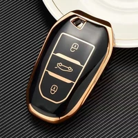 new tpu car remote key case cover shell for peugeot 308 408 508 2008 3008 4008 5008 citroen c4 c4l c6 c3 xr picasso ds3 ds4 ds5