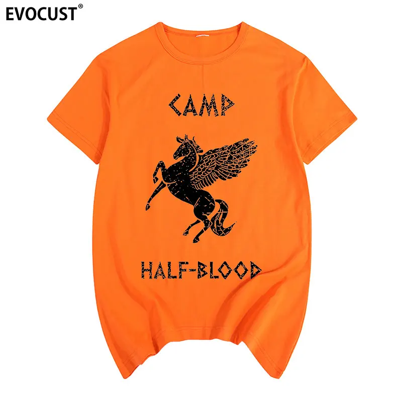 Летняя футболка Percy Jackson Camp Half Blood забавная летняя с длинным островом хлопковая