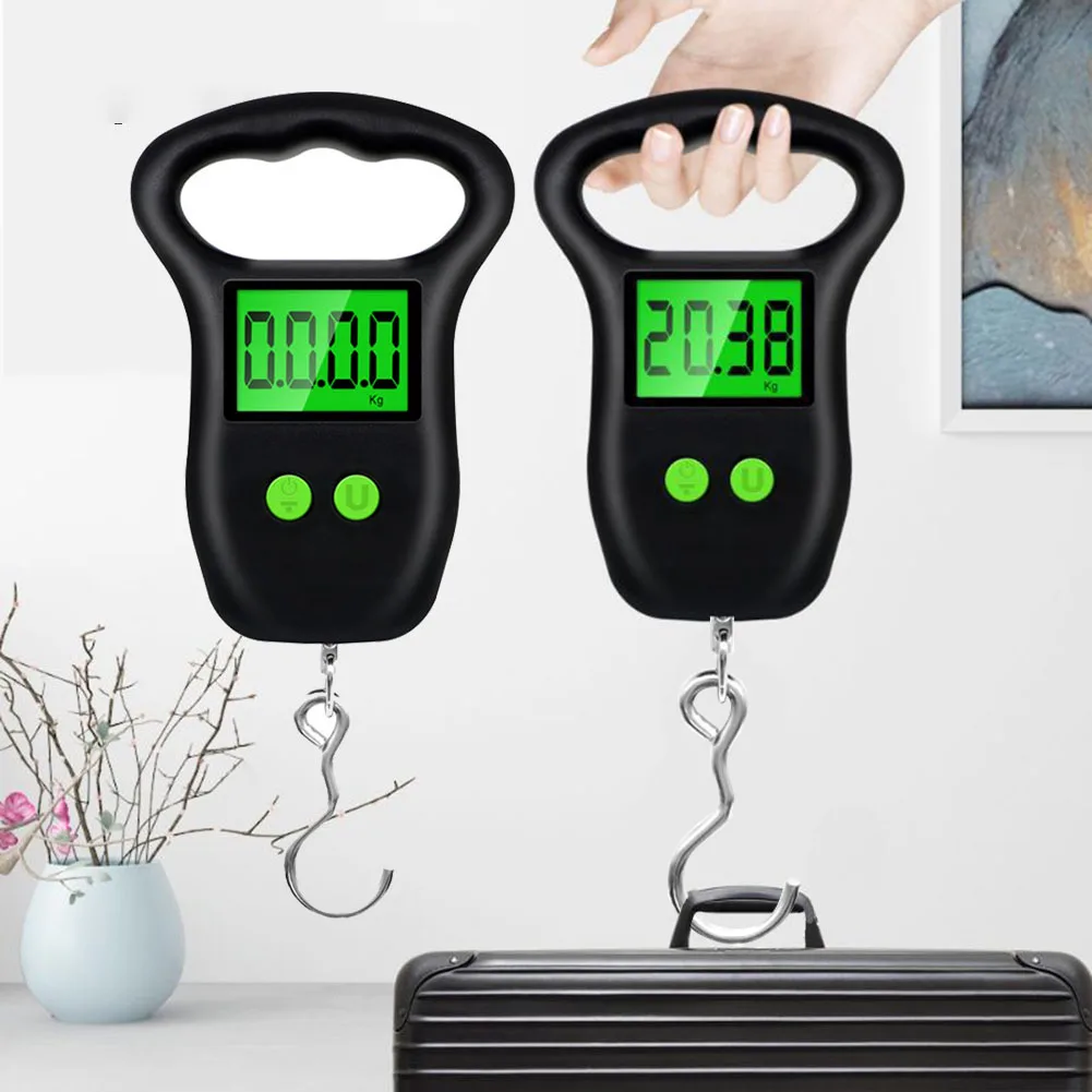 

With Tools Digital Kitchen Backlight 10g For Weight Scale Off Scales Fishing Suitcase 50kg Travel Hanging 50% Electronic Luggage