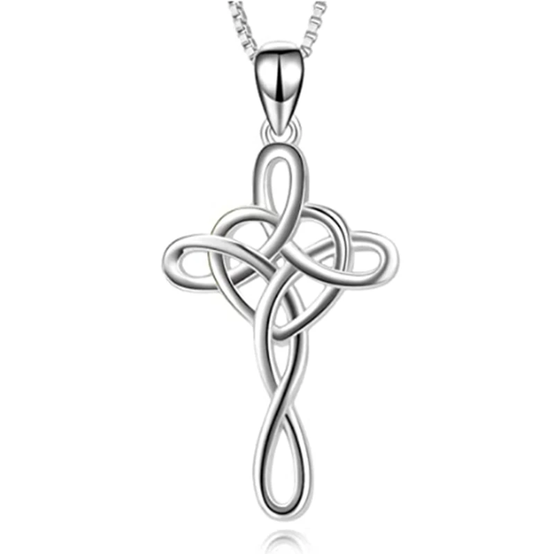Ожерелье с узлом Ирландское круглое ожерелье кулоном Sanlan ювелирные изделия