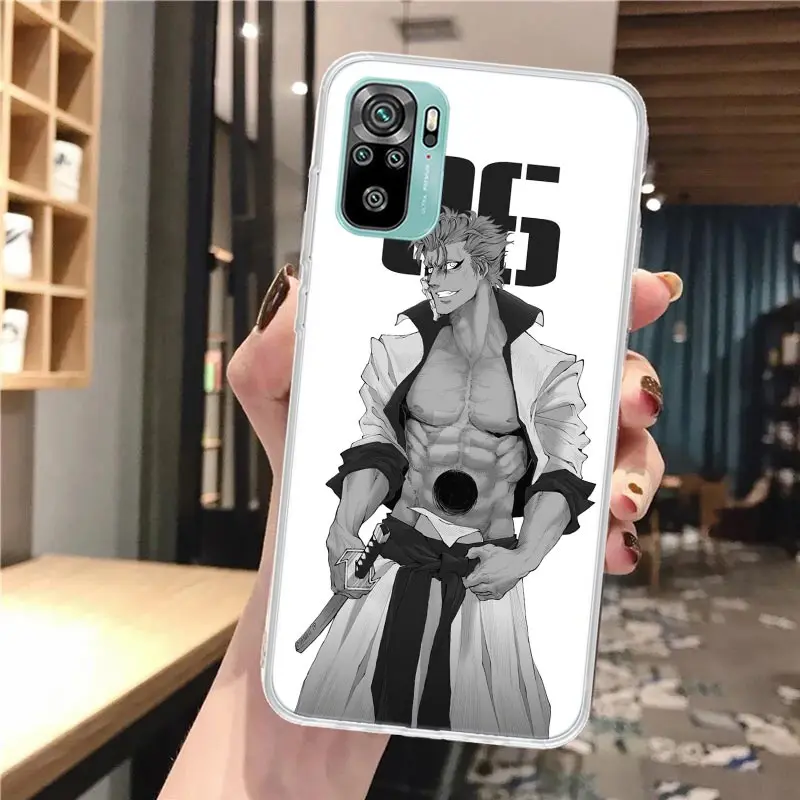 Мягкий чехол для телефона Grimmjow 6 Bleach Xiaomi Redmi Note 14 13 12S 12 11S 11 11E Pro Plus 10S 10 9S 9 Note14 с