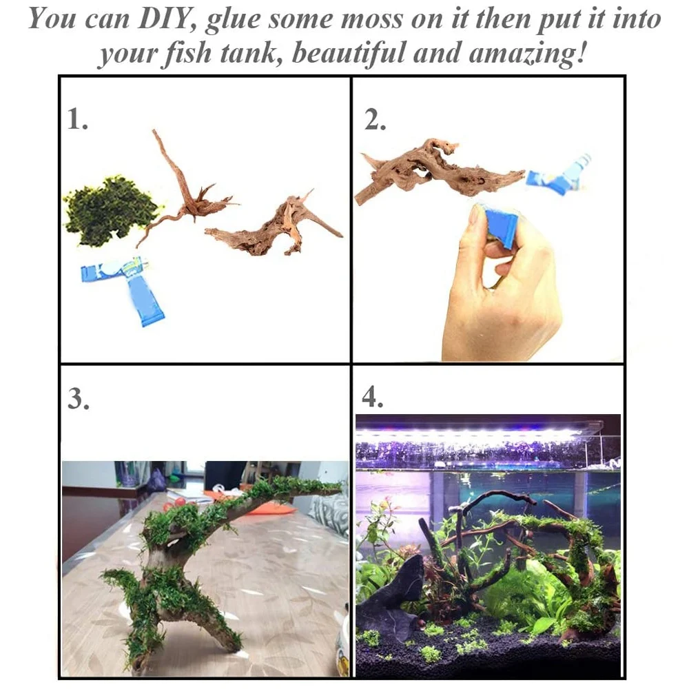 Мини-древесина для аквариума натуральные деревянные веточки украшения ствол