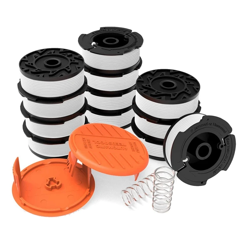 

Replacement Spool For String Trimmers,0.065 Inch Autofeed Weed Eater String,12 Spool,2 Trimmer Cap,2 Spring