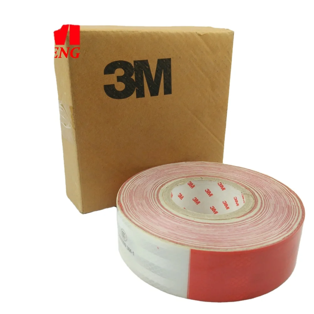 

3M Reflective Adhesive tape 983D, red white reflective sheeting 3M Diamond-grade reflective tape 983D-1