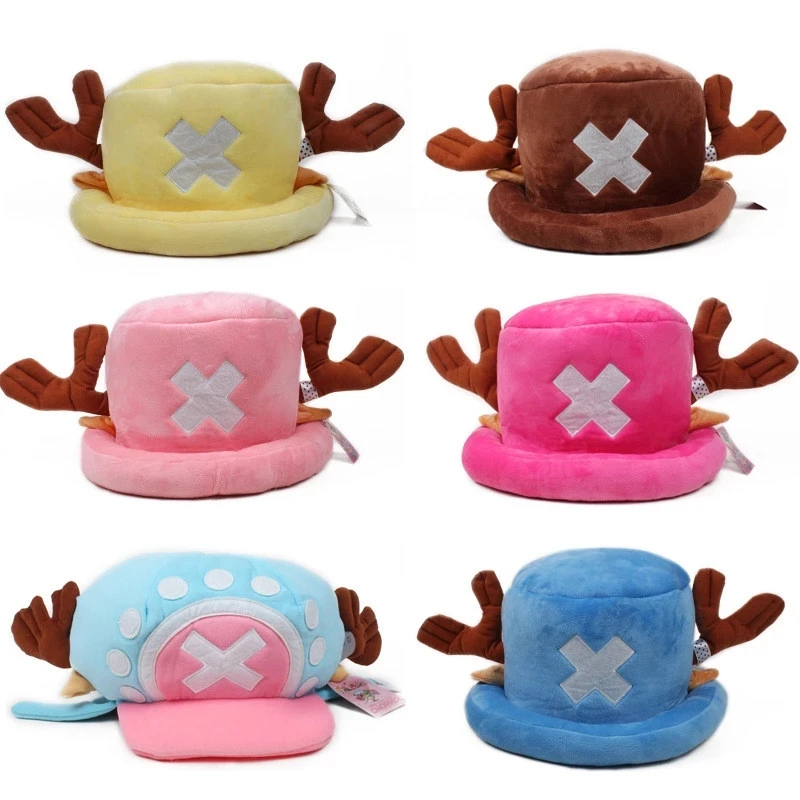 

Japanese Anime Kawaii One Piece Plush Toys Cosplay Tony Chopper Plush Cotton Hat Warm Winter Hat Cartoon Cap for Children Gift