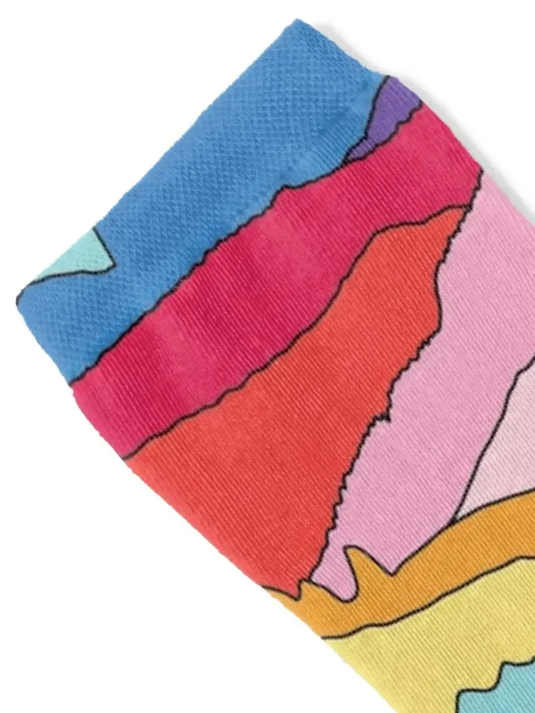 Носки Радужные горы от Elebea детские спортивные рождественские подарки МОДНЫЕ