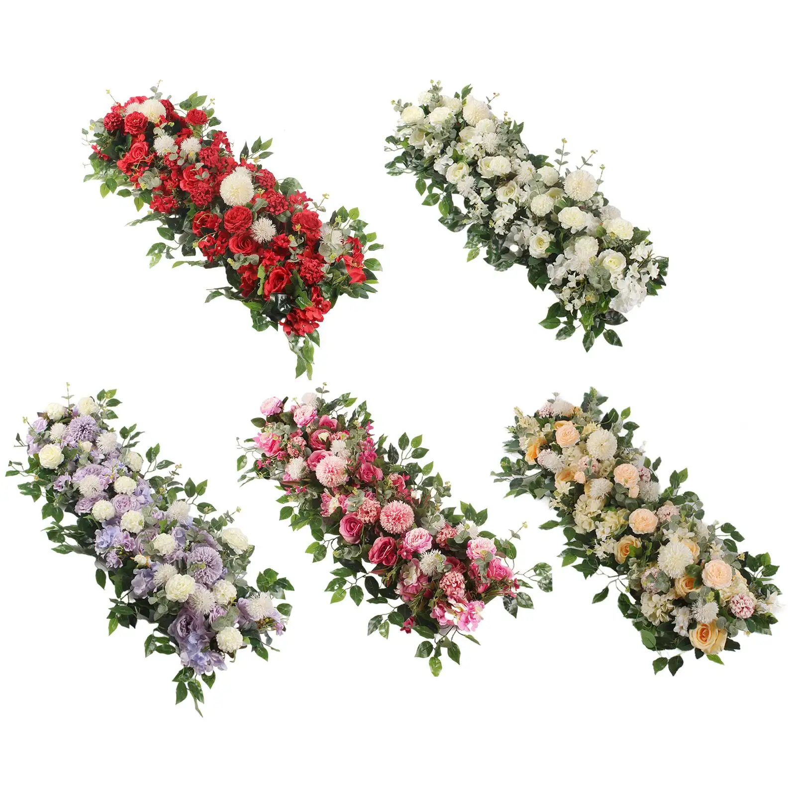 

Искусственная фотография искусственных растений, Цветочная композиция для вечерние ринки, церемонии, приема, свода декора