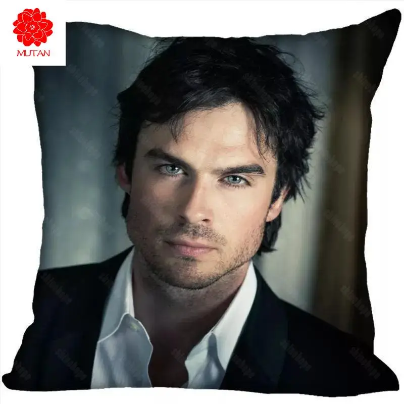 

Custom Pillow Cases Ian Somerhalder Square Pillowcase Christmas Zippered Pillow Cover 40*40cm,45*45cm(One Side)