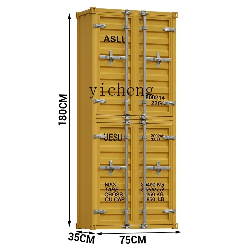 Шкаф для одежды в промышленном стиле красный Сетчатый фитнеса креативный