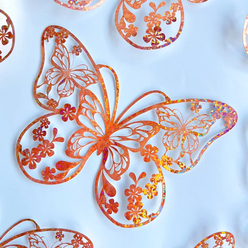 12 шт./набор настенные 3d-наклейки в виде бабочек