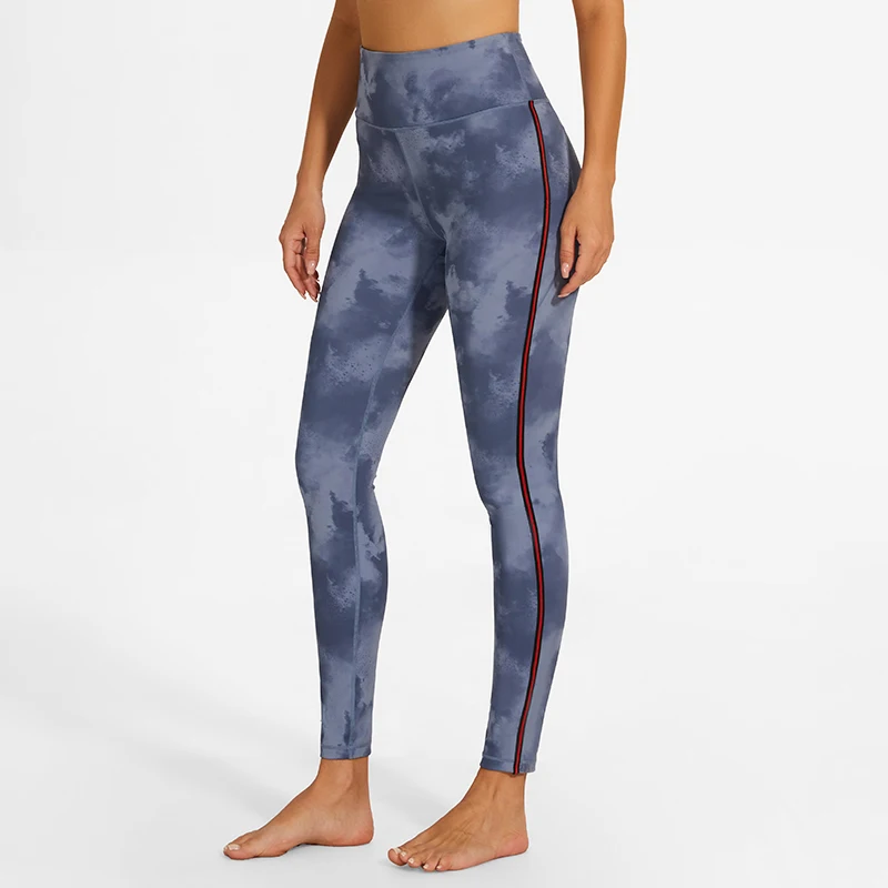 SEVENPALMS Seamless Leggings for Women Fitness Yoga Pants High Waist Tie Dye Workout Scrunch Butt Lifting Sport Gym Tights Woman