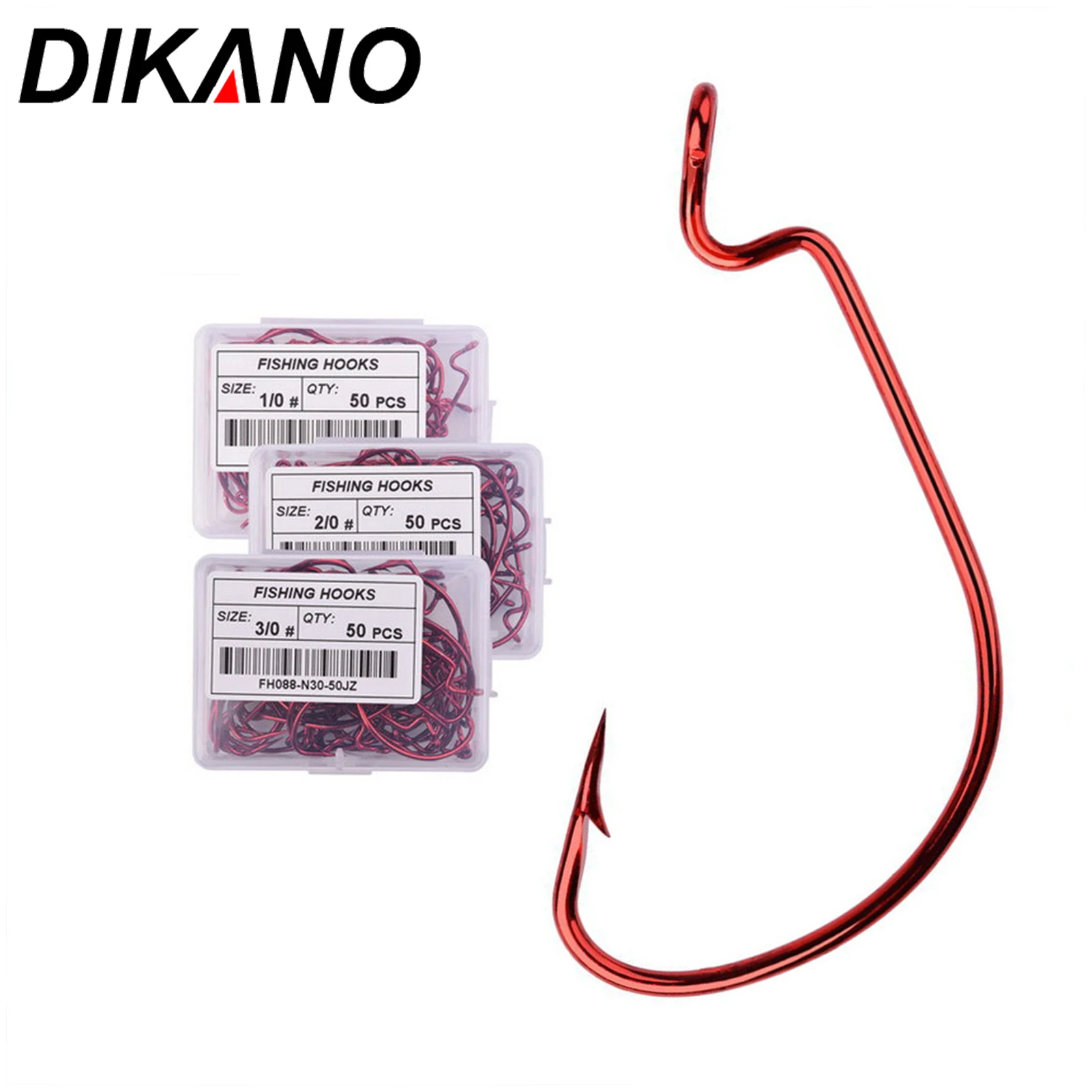 

10 Pcs Fishing Hooks High Carbon Fishhook Crank Bass Hook For Soft Plastic Bait Fishing Tackle Balance String Set Carp Fishing