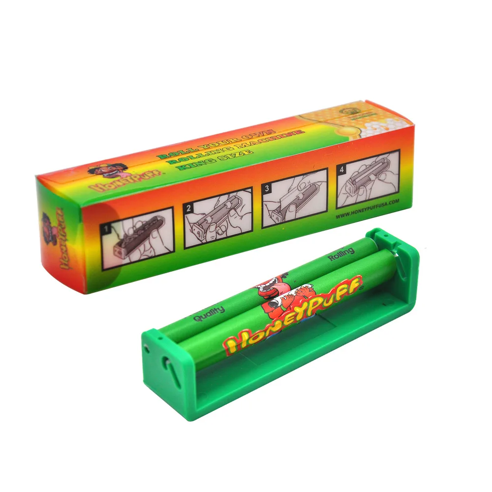 

HONEYPUFF Premium Plastic Rolling Machine For 110MM Portable Manual Roller Maker Fumar Accessories