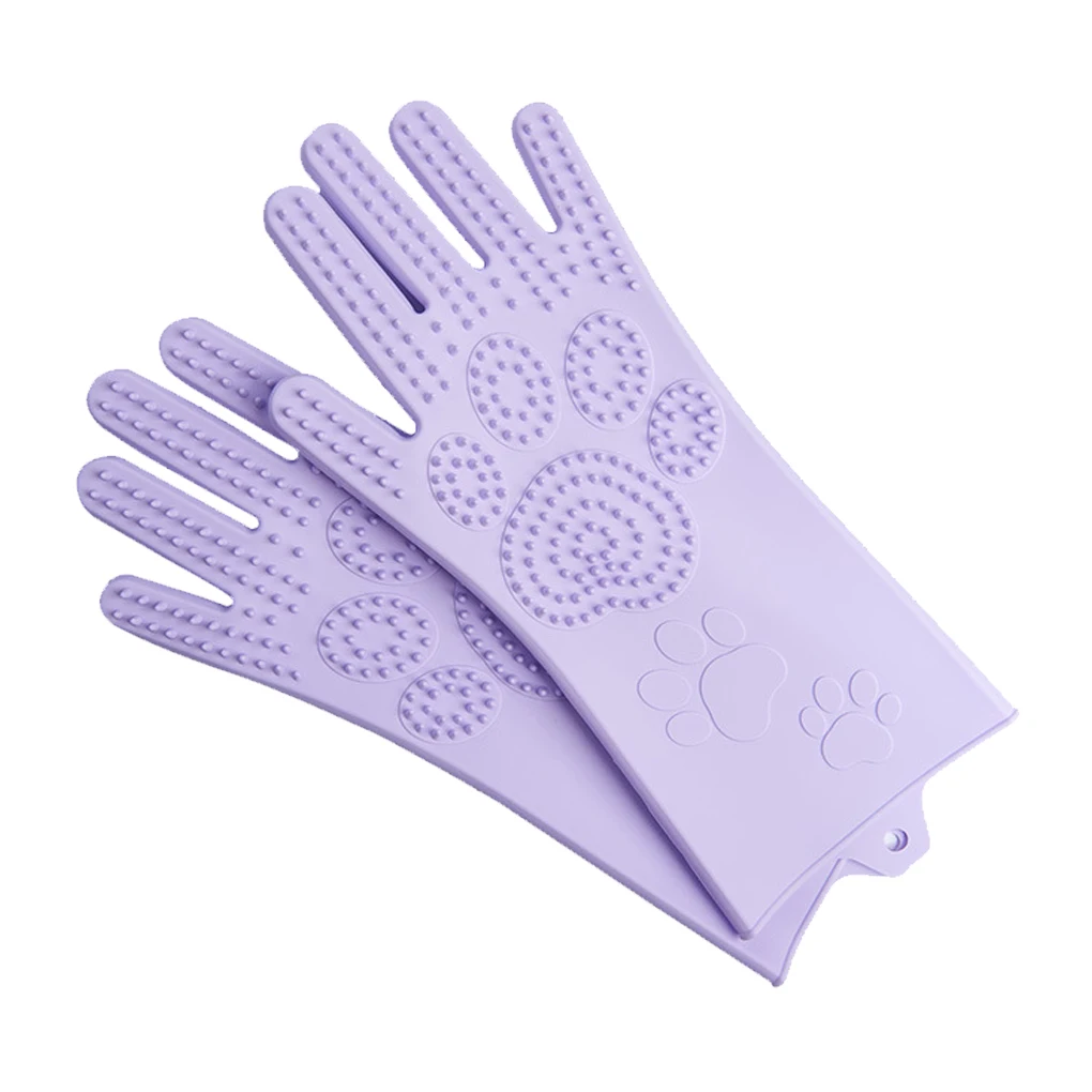 

1 пара перчаток для груминга домашних животных, многофункциональная щетка для удаления волос в ванной комнате, аксессуар для укладки домашн...