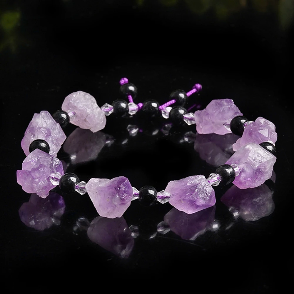 

Натуральный лавандовый аметист браслет