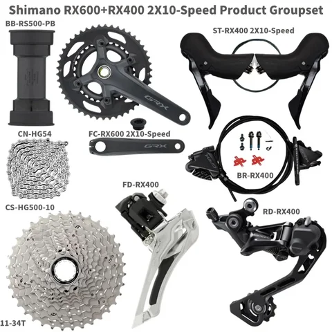 SHIMANO GRX400セット Shimano FRONT GRX RX400 (2X10SPD) BLAZE-ON 2024. Переключатели